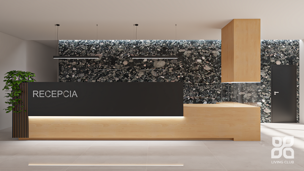 Interiér – Recepcia hotela, Levice