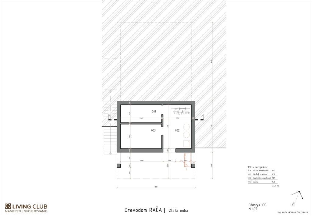 Architektúra – Rodinný dom, Zlatá Noha – pohľad 15