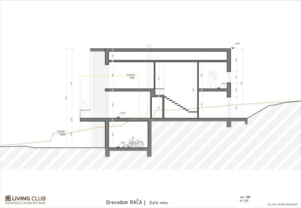 Architektúra – Rodinný dom, Zlatá Noha – pohľad 13
