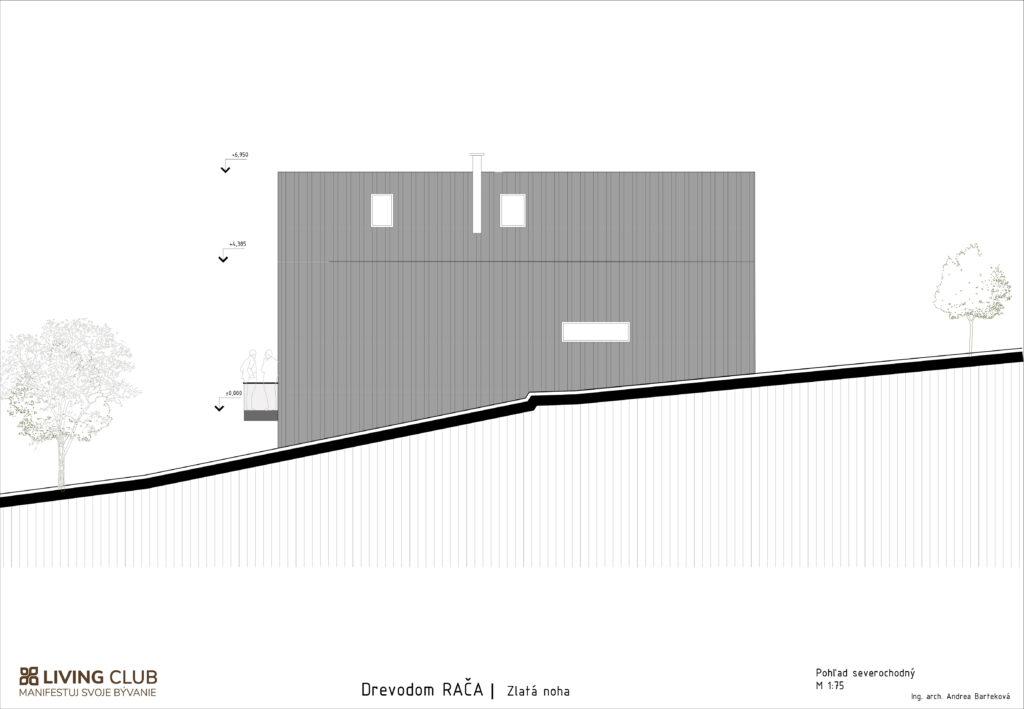 Architektúra – Rodinný dom, Zlatá Noha – pohľad 9