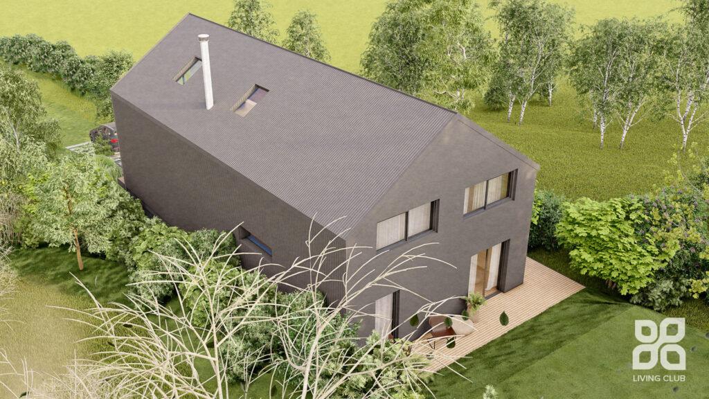 Architektúra – Rodinný dom, Zlatá Noha – pohľad 8