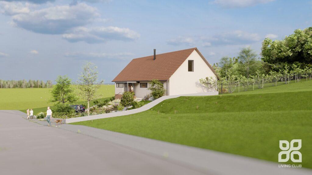 Architektúra – Rodinný dom, Krahule – pohľad 8