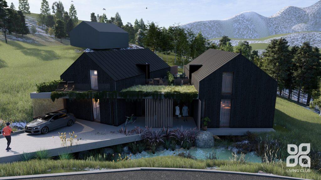 Architektúra – Dvojdom, Trimbach – pohľad 5