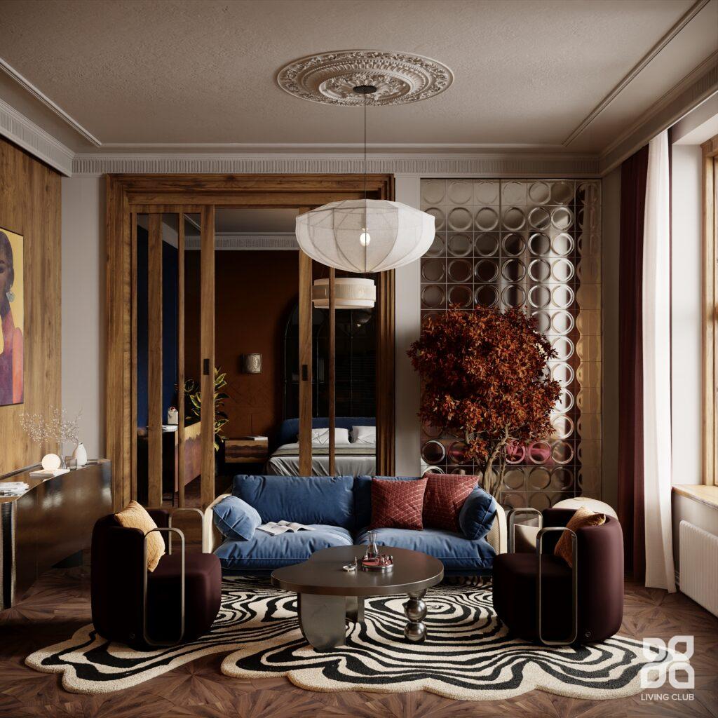 Interiér – Byt v modernej klasike s prvkami art deco – pohľad 12