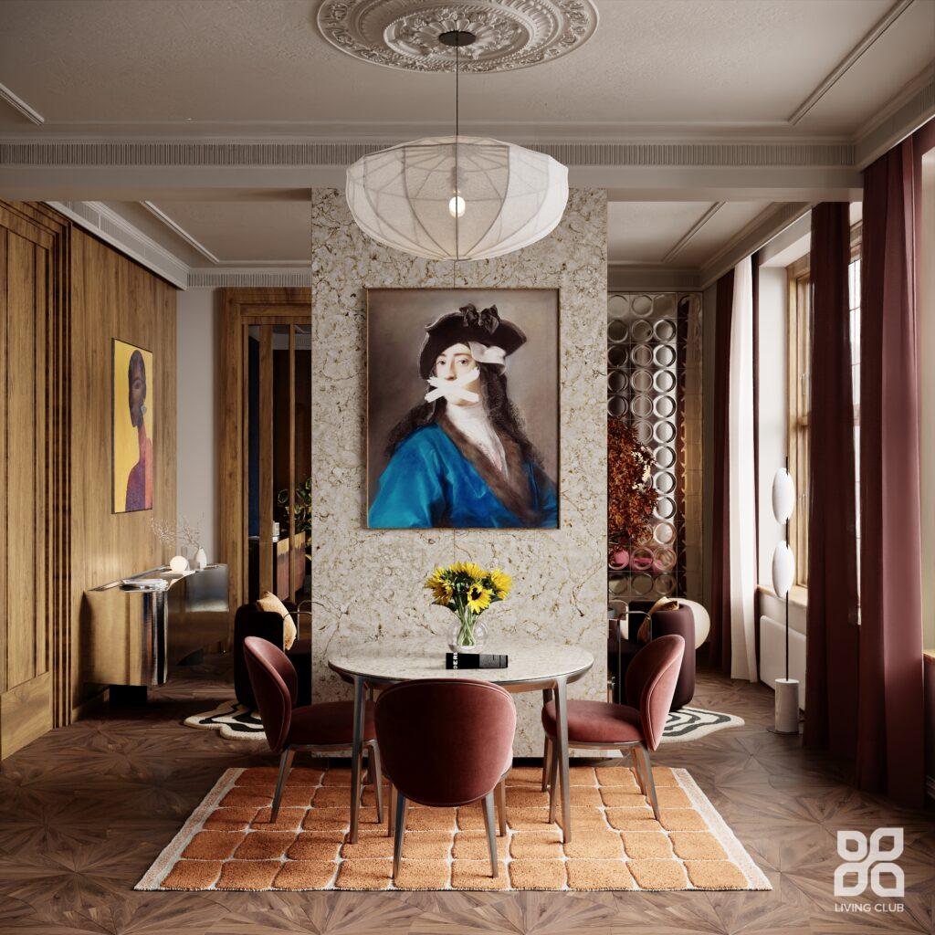 Interiér – Byt v modernej klasike s prvkami art deco – pohľad 2